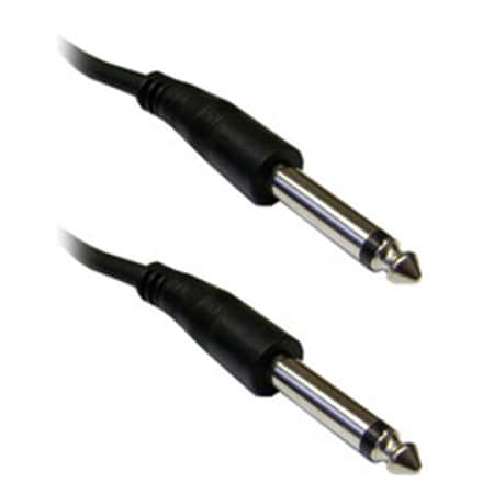 Cable Wholesale 1/4 inch Mono Patch Cable- 1/4 Male- 10 foot 10A1-61110